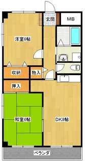 福島県郡山市富久山町久保田字古町【アパート】の間取り