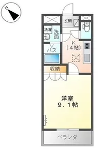 ルナ・アルカディア参番館【1階】の間取り
