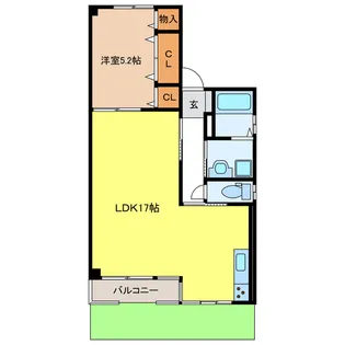 コーポ小塩【1階】の間取り