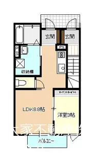 Prelude【1階】の間取り