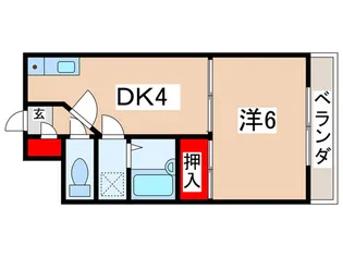 ノースランド国立【3階】の間取り