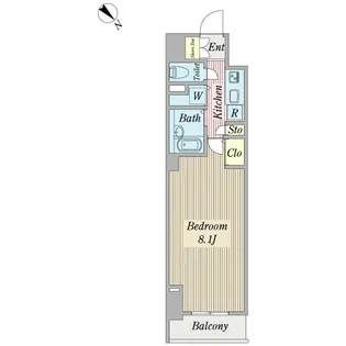 プロシード新横浜【5階】の間取り