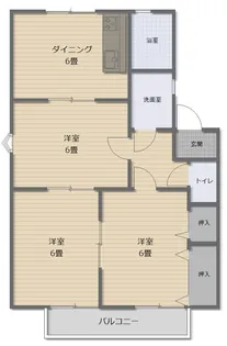 メゾンドール D棟【1階】の間取り