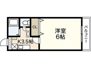 セジュール牛田【1階】の間取り