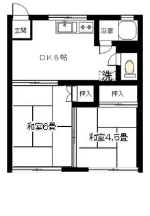 古屋ハイツ【2階】の間取り