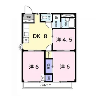 ニューパレス【2階】の間取り