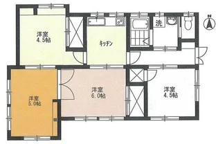 東京都立川市若葉町3【一戸建】の間取り