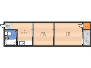 2Kの間取り画像