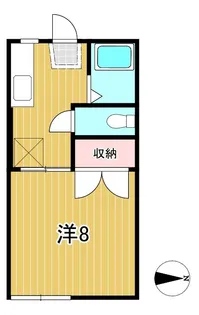 ハイツニューライフ【1階】の間取り