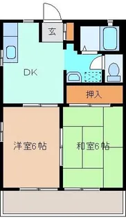 2DKの間取り画像