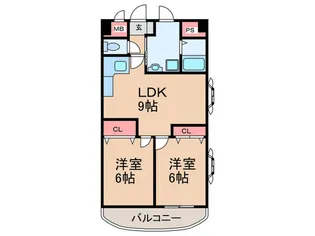 ピースフルハウス【5階】の間取り