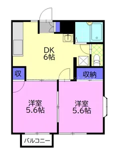 コーポラス真岡B【2階】の間取り