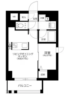 GRANSITE千代田水道橋【4階】の間取り