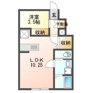 Astoria A・B【1階】の間取り