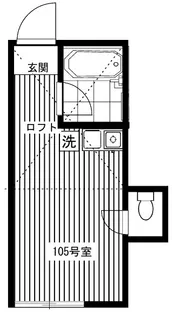 BDR横浜山手(ユナイト元町ポットベリー)【1階】の間取り