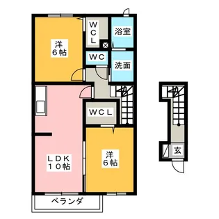 グランシャリオ【2階】の間取り