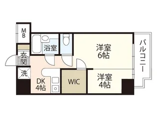 ラポール中島【5階】の間取り