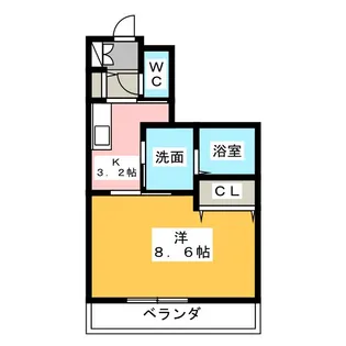マンダリーノ【3階】の間取り