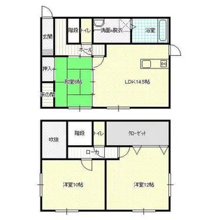 熊本県合志市豊岡【一戸建】の間取り