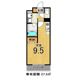 コテージタケダ【3階】の間取り