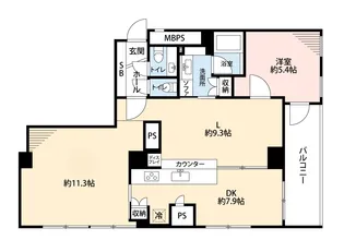 インペリアル六本木1号館【11階】の間取り