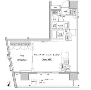 パークハビオ渋谷本町レジデンス【3階】の間取り