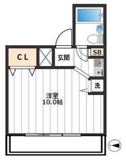 ピア大山【3階】の間取り