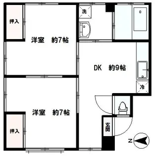 東京都墨田区千歳3【マンション】の間取り