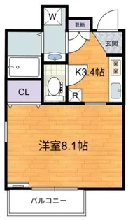 VILLA K.T【1階】の間取り