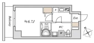 LIME RESIDENCE HIGASHINAKAYAMA【2階】の間取り