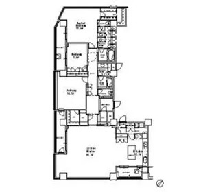 東京都目黒区目黒1【マンション】の間取り