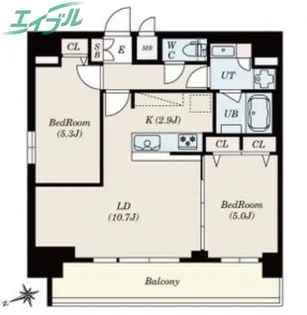 S-RESIDENCE四日市安島aloggio【13階】の間取り