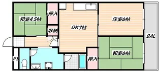 千葉県船橋市本郷町【マンション】の間取り