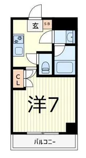 1Kの間取り画像