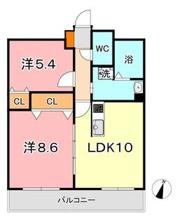 トムキャット 103【4階】の間取り