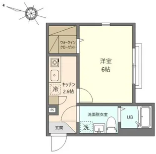 グランステージ川崎【1階】の間取り