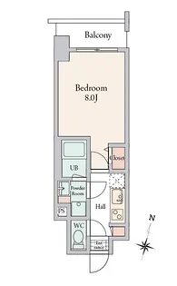 1Kの間取り画像