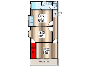 ハイツウェルトII【2階】の間取り