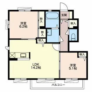 ルポゼ【1階】の間取り