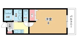 大阪府豊中市岡町【マンション】の間取り