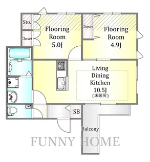 (仮称)南馬込4丁目メゾン【2階】の間取り