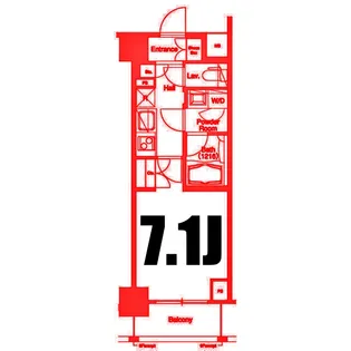 1Kの間取り画像