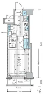 1Kの間取り画像