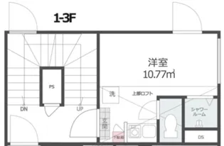 ノースヒル新宿イースト【2階】の間取り