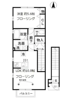東京都北区豊島7【アパート】の間取り