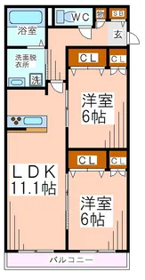 Saliente サリエンテ【2階】の間取り