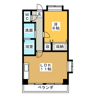 スカイヒルズ宮島【3階】の間取り