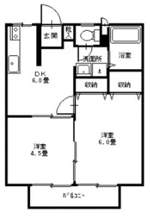 サンシティ福島 B【1階】の間取り