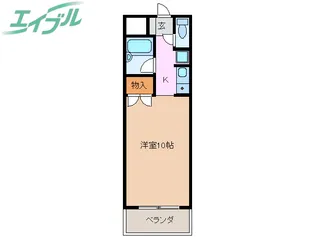 荒木ハイツ【4階】の間取り