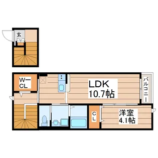 メゾン・ド・キサラ【2階】の間取り